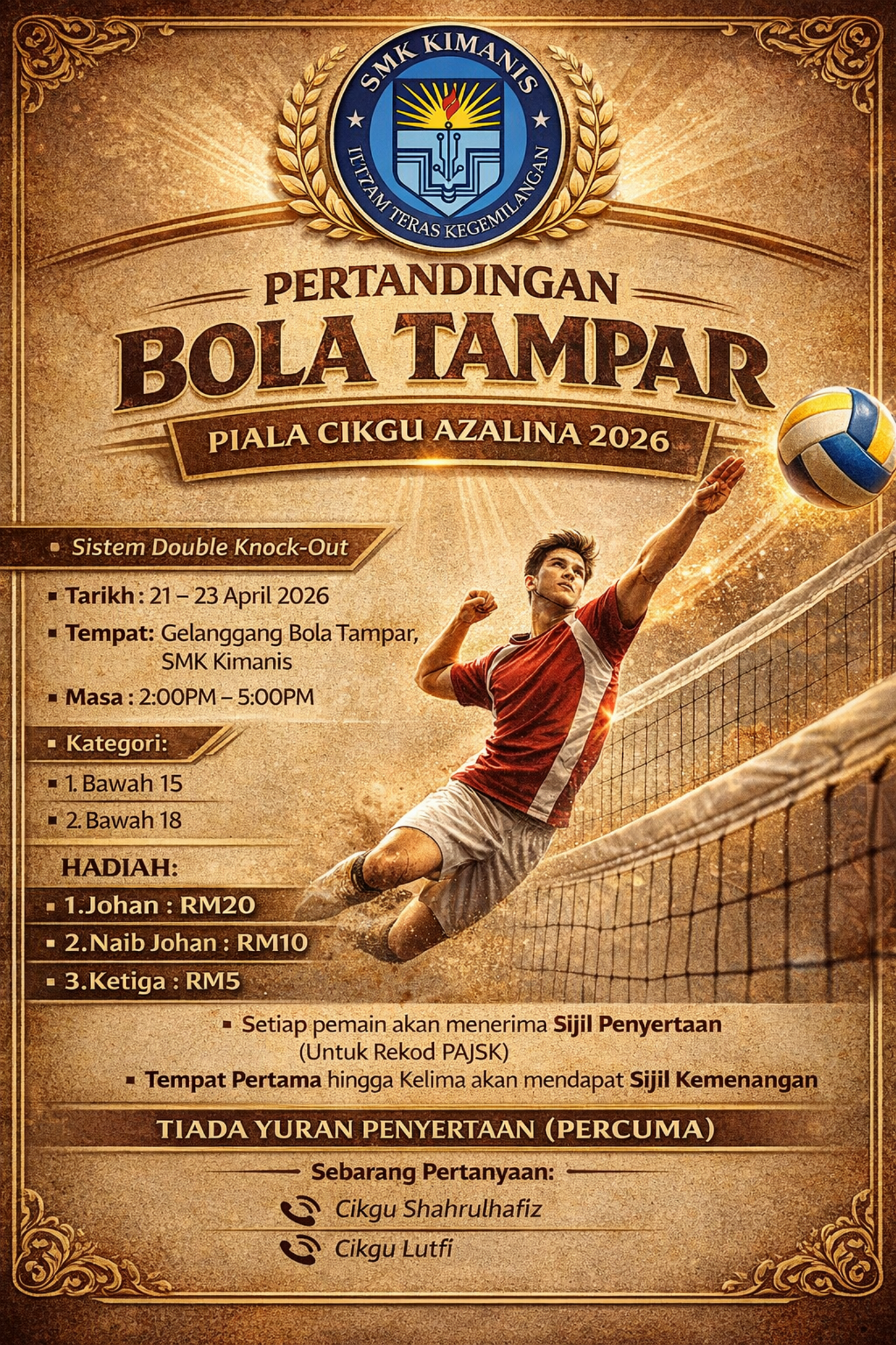 Pertandingan Ping Pong Piala Pengetua