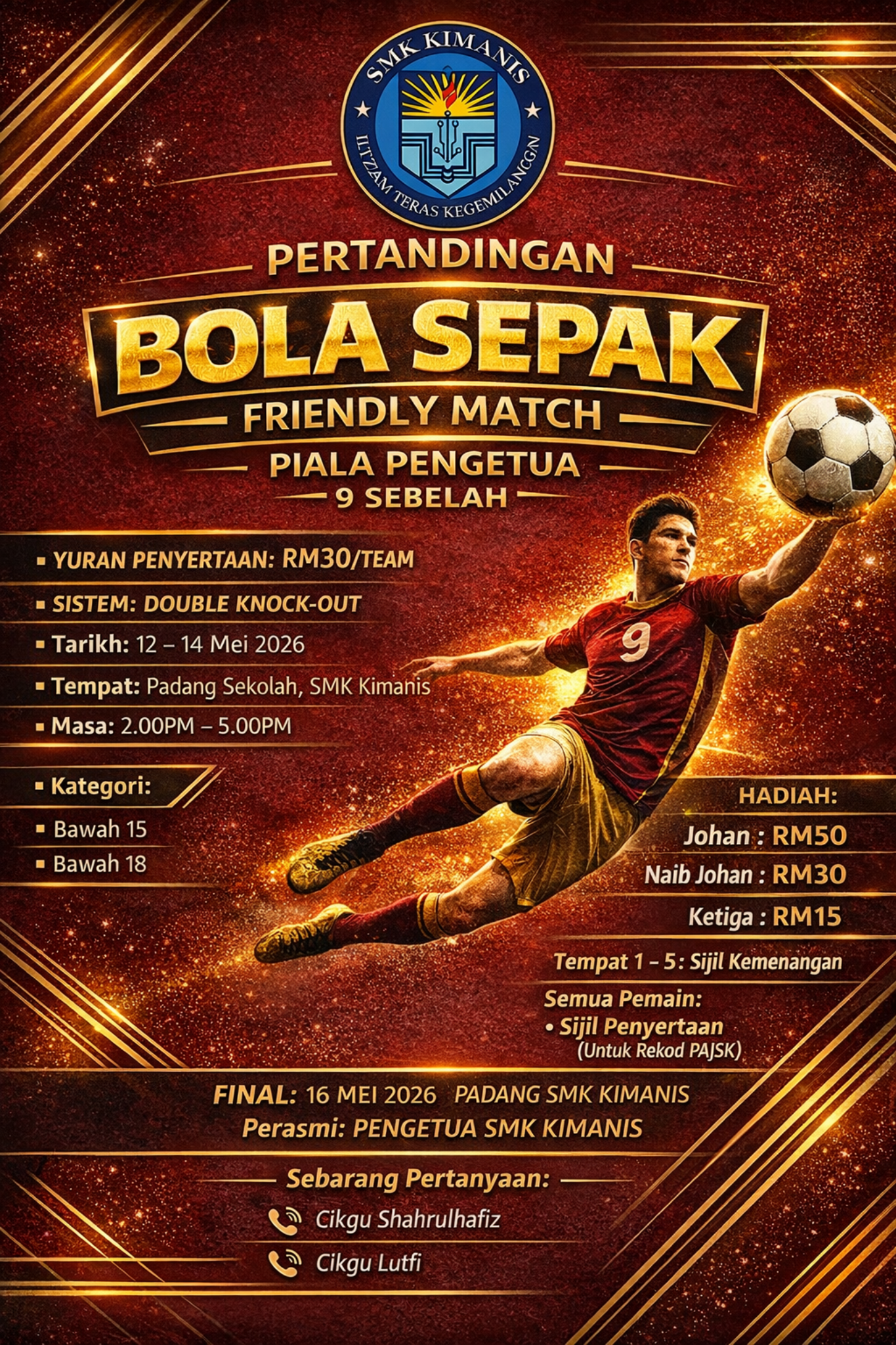 Pertandingan Badminton Piala Pengetua
